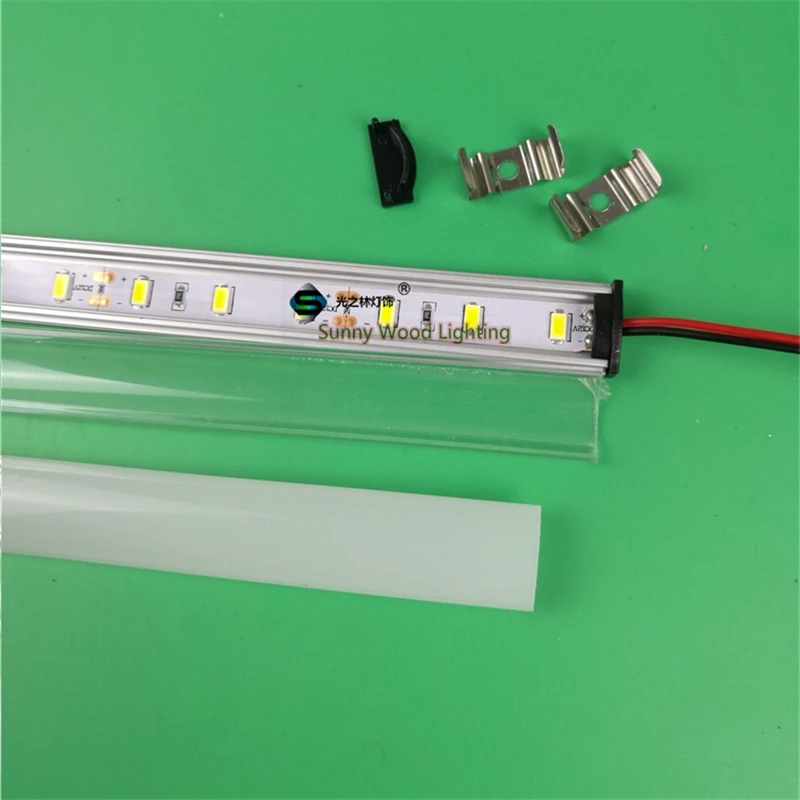 5 шт./лот 0 м/катушка Led канал алюминиевый профиль 5630 полоса молочно/прозрачная