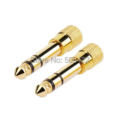 200 шт./лот оптовые поставки адаптер для наушников стерео разъем 1/4 &quot6 5 мм штекер в