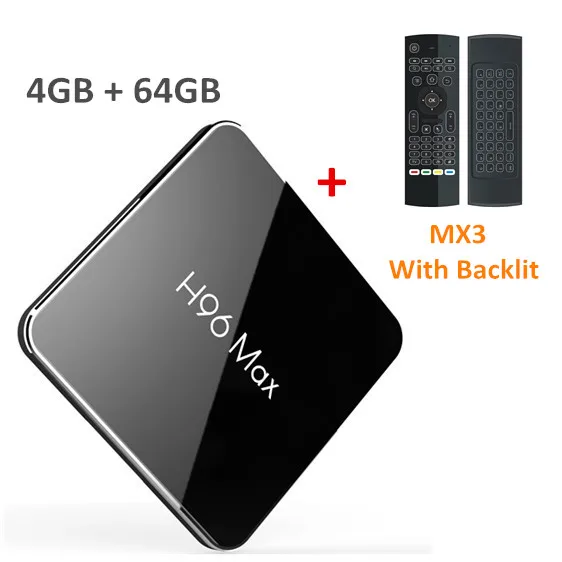 4GB64GB MX3 no VOICE H96 Max X2 Android 9,0 ТВ приставка Amlogic S905x2 LPDDR4 4 Гб 64 Гб четырехъядерный 2,4G/5G Wifi 4K умный медиаплеер H96MAX PK X96 MAX - Цвет: 4GB64GB MX3 no VOICE