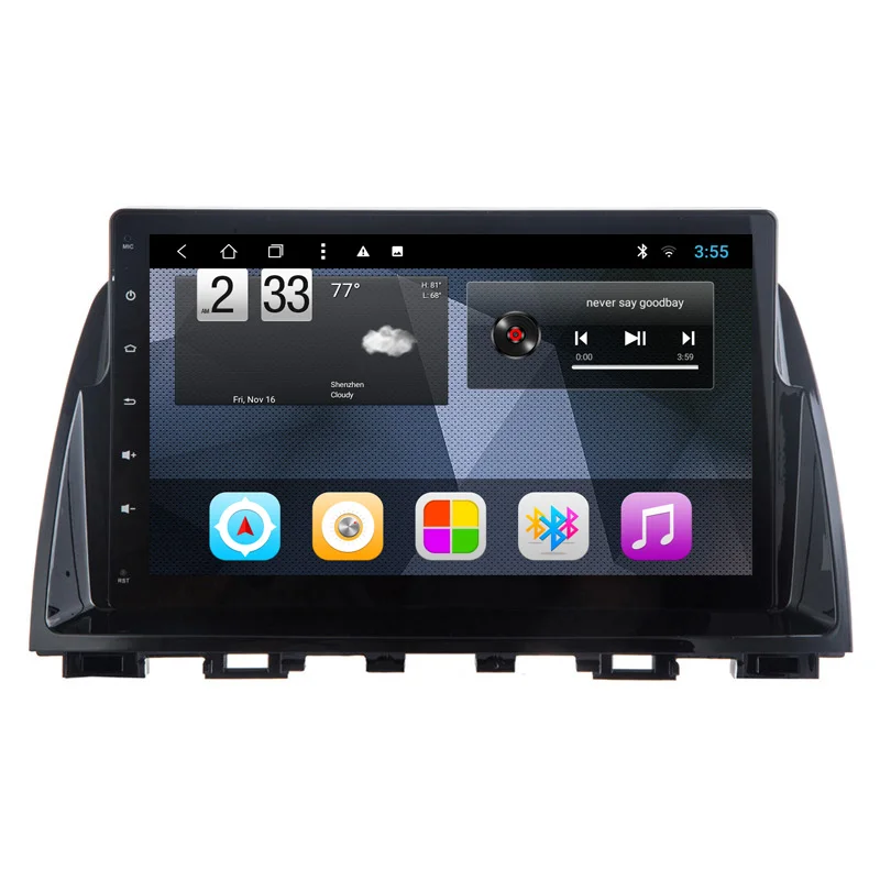 NaviTopia 10 1 дюймов Восьмиядерный Android 8 автомобильный dvd плеер для Mazda 6 ATENZA 2014 2015 2016