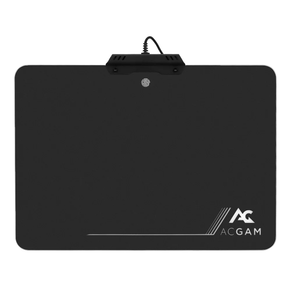 Игровой коврик для мыши acam-p09 с RGB подсветкой жесткий USB 2 0 черный | Компьютеры и
