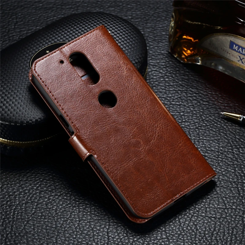 JYERAECOM Crazy horse Flip Case For Motorola Moto G4 Plus PU Leather+Silicone Wallet Cover / Phone Capa | Мобильные телефоны и