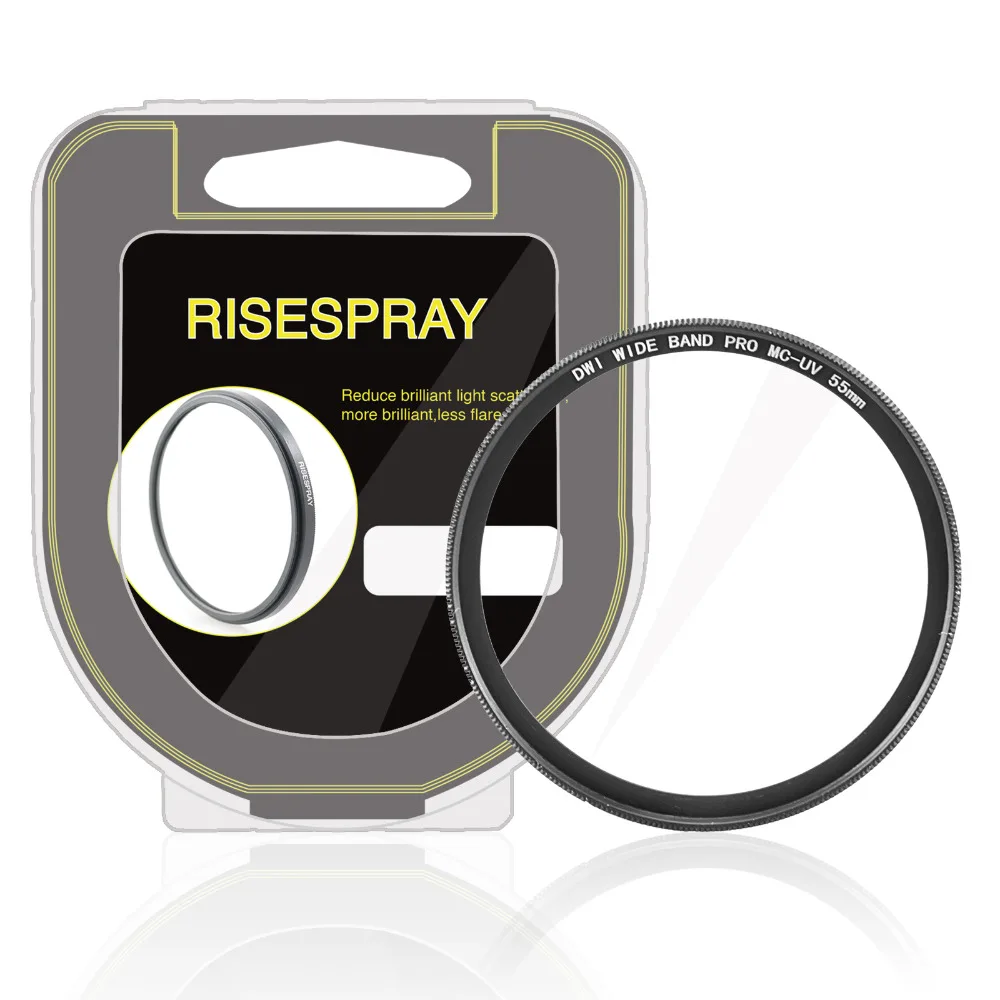 

Новое поступление, Ультрафиолетовый защитный фильтр для объектива RISESPRAY 55 мм MC UV для объектива камеры canon nikon sony pentax