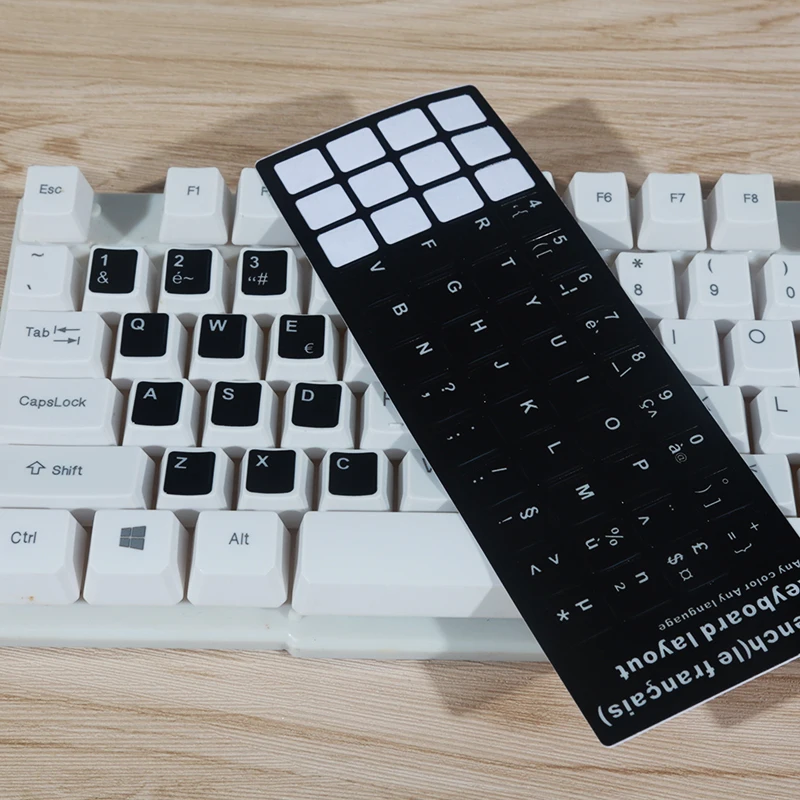 FFFAS Lasting Paste Resist Film Protect French Keyboard Sticker for PC Computer Mechanical Notebook Key Pane Glue | Компьютеры и офис