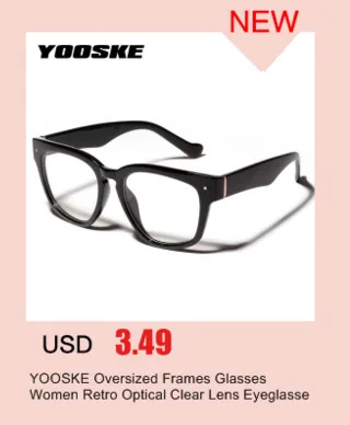 YOOSKE круглые простые очки винтажные прозрачные линзы близорукость оптические очки оправа для женщин и мужчин Ретро прозрачные очки