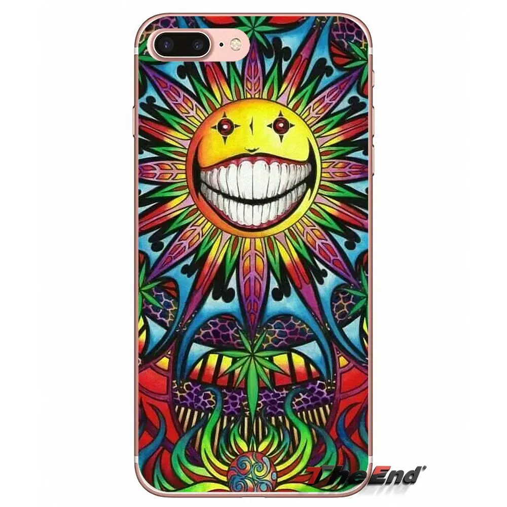 Хиппи Psychedelic Art мир для iPhone X 4 4S 5 5S 5C SE 6 6S 7 8 Plus Samsung Galaxy J1 J3 J5 J7 A3 A5 2016 2017