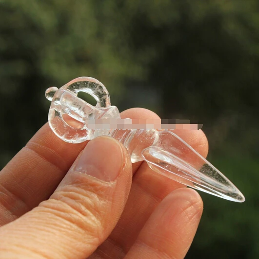 7 см прозрачный натуральный кварцевый кристалл буддистский медитационный амулет