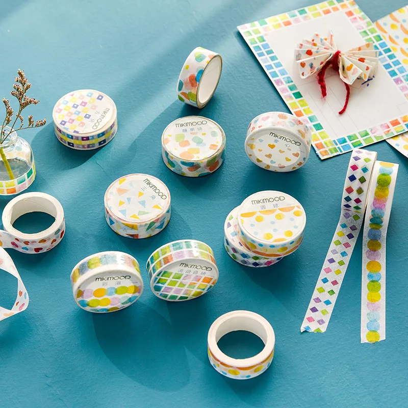 1 5 см * 7 м цветная Серия васи клейкая лента DIY Скрапбукинг стикер этикетка