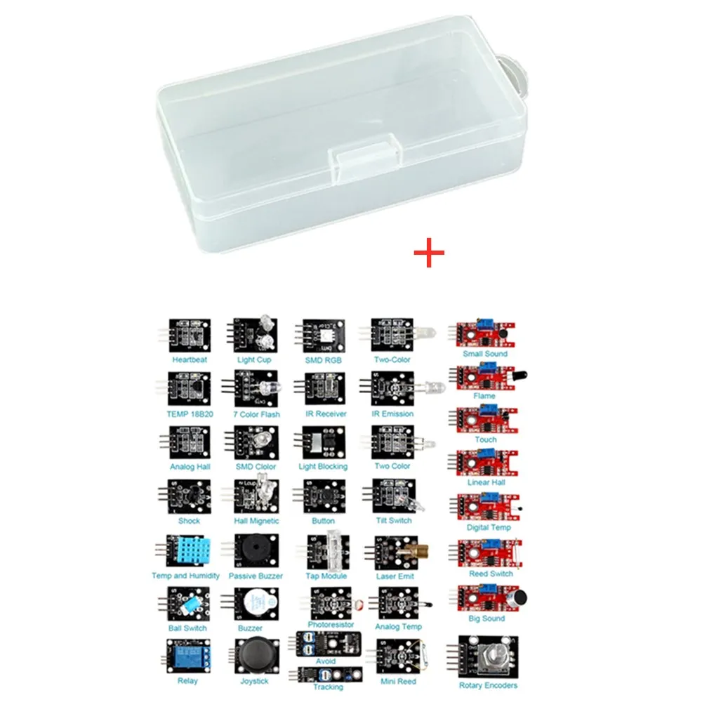 Набор обучапосылка тов 37 в 1 для сенсорного модуля Arduino маленькой