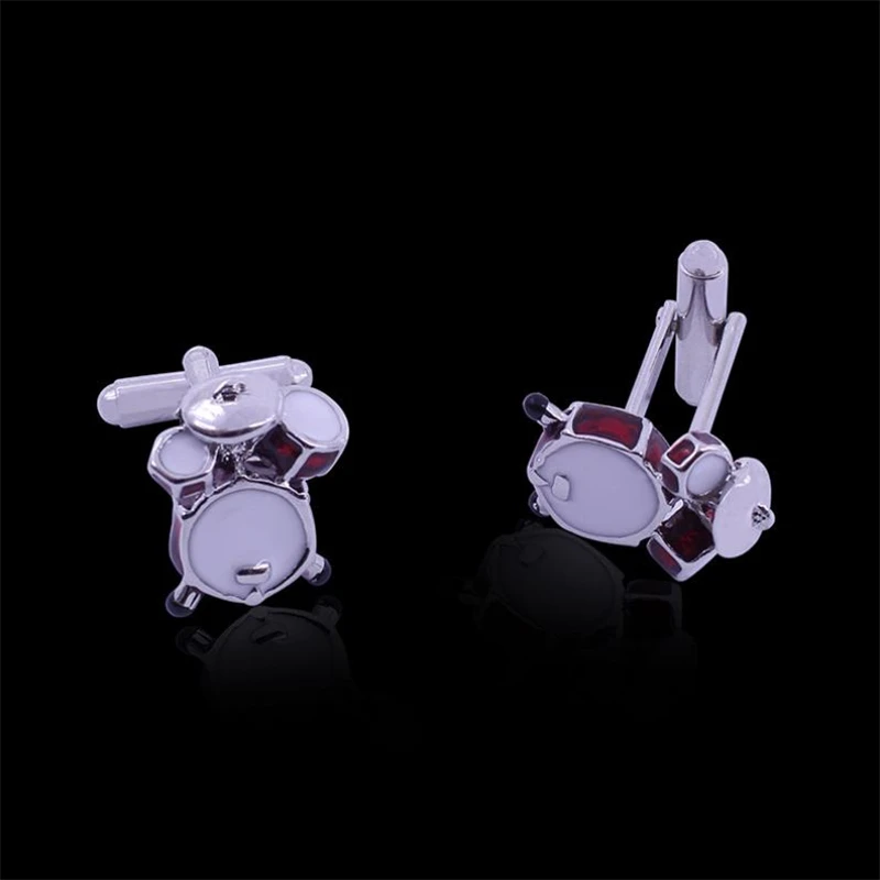 DoreenBeads Men's Shirt Cufflinks Fashion Design Band Bass Drums Metal for Man French Suit Jewelry DIY Supplies | Дом и сад