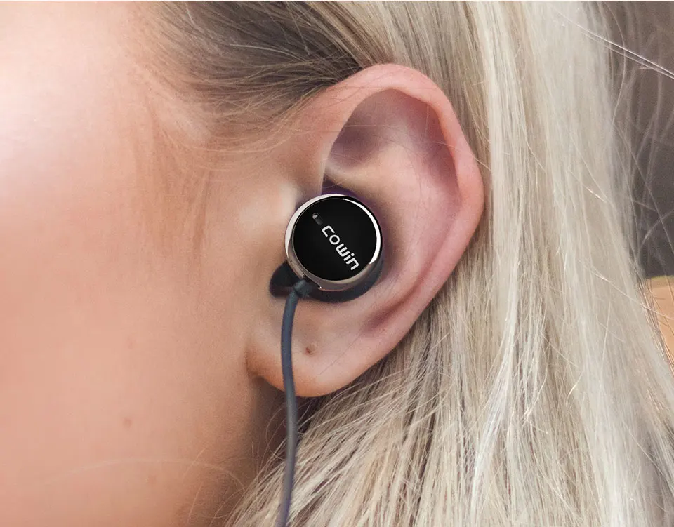 Cowin HE5A, активные наушники с шумоподавлением, bluetooth, Спортивные Беспроводные наушники, музыка, bluetooth гарнитура для телефона, громкая связь