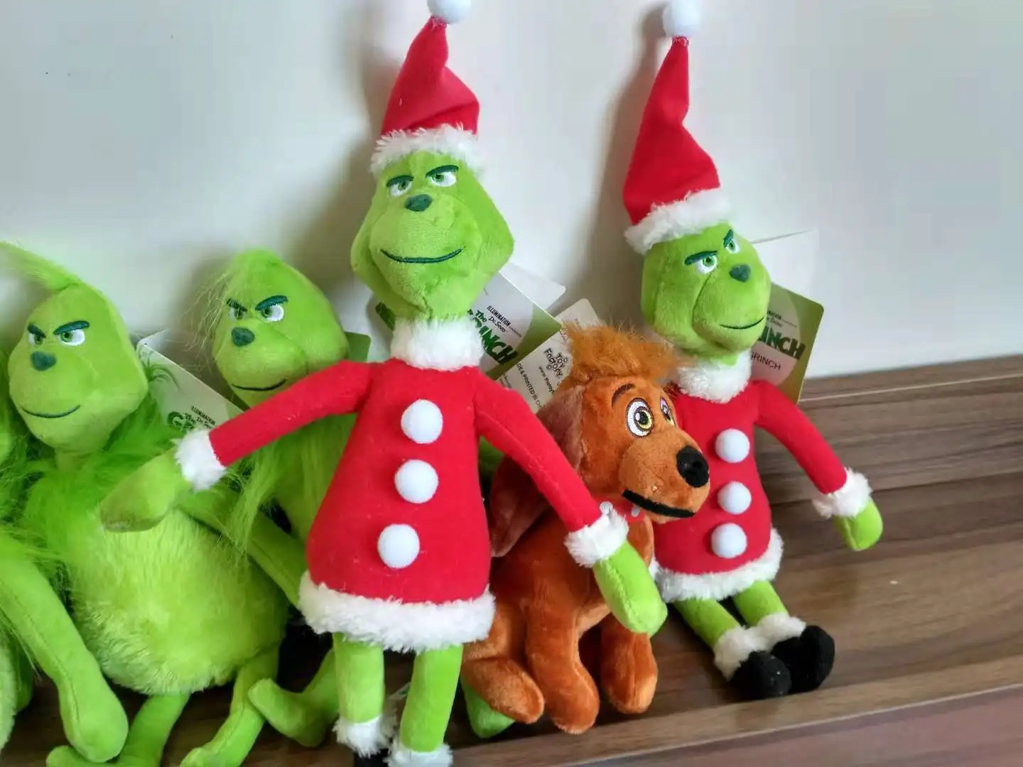 Стиль 18-38 см Grinch палантин фильм молодой Grinch бобы костюм Санты рождественские Мягкие плюшевые игрушки куклы Дети Рождественские подарки