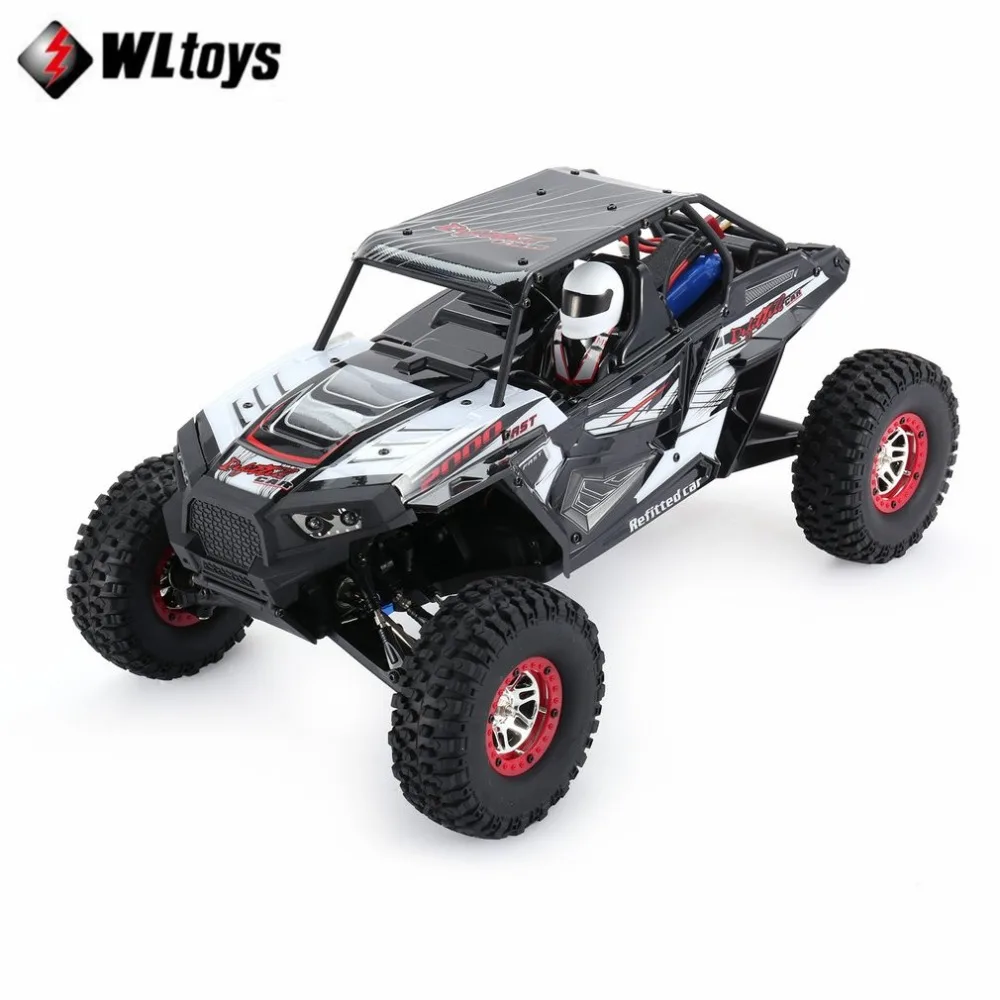 Wltoys 10428-B2 1/10 2,4G 4WD Электрический скалолазание гусеничный Радиоуправляемый автомобиль пустынный грузовик внедорожный багги автомобиль с светодиодный светильник RTR fi