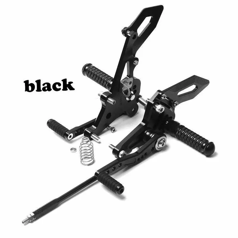 Motorcycle CNC Aluminium Adjustable Rider Rear Sets Rearset Footrest Foot Rest Pegs For Kawasaki Z125 Pro 2016 2017 | Автомобили и