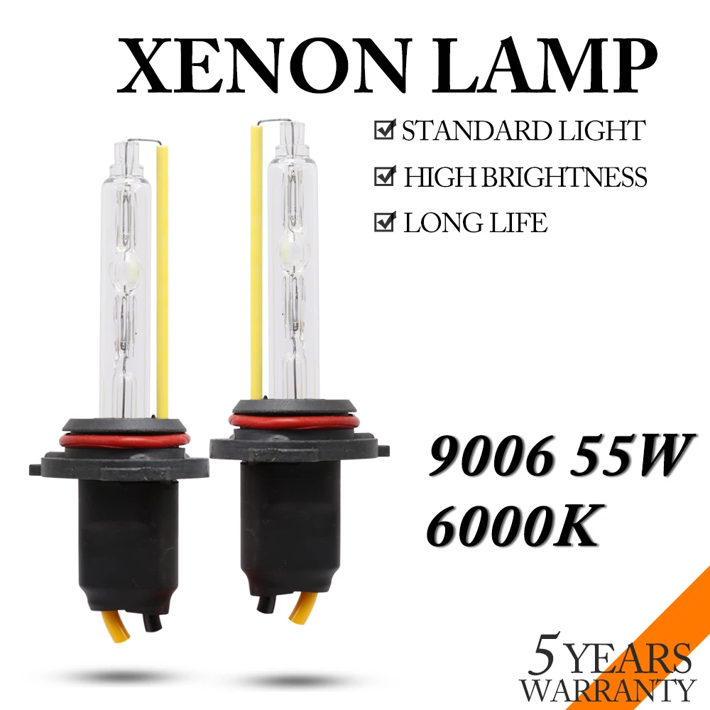 2 шт. AC 12 В в Вт 55 ксенон 9006 HID Conversion Kit HB4 лампы авто фар 6000 К Ксенон|Лампы для