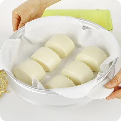Многоразовая Бамбуковая Пароварка ткань для Dim Sum хлопковая антипригарная