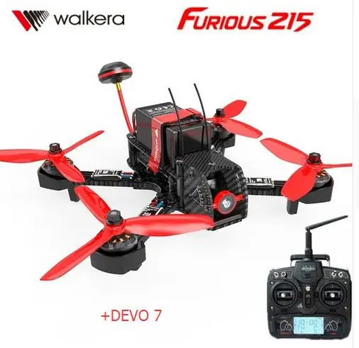 Радиоуправляемый квадрокоптер Walkera Furious 215 RTF + DEVO 7 с камерой 600TVL F3|racing drone|walkera furiousrc