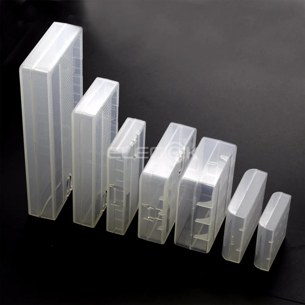 Батарея случае комплект с 7 различных хранение прозрачное жесткий Пластик