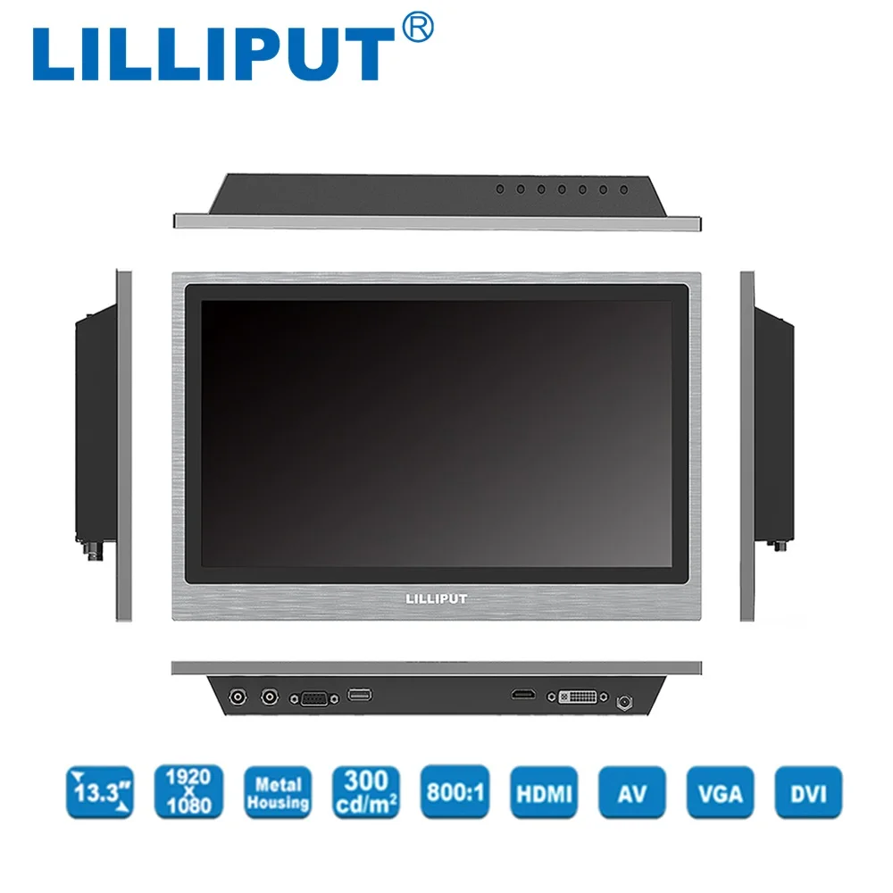 13 3 дюймовые светодиодные дисплеи Lilliput TK1330 NP/C/T Full HD промышленный емкостный
