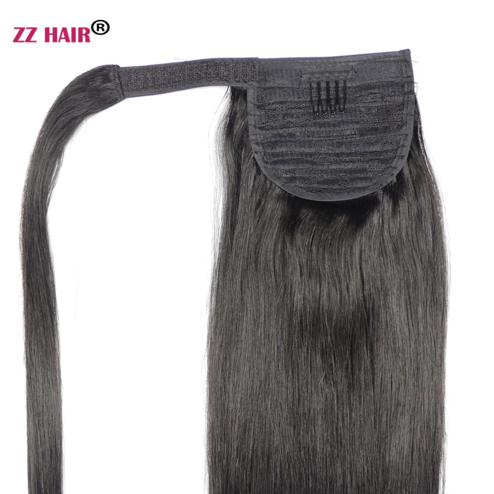Магический накладной хвост ZZHAIR 140 г 100% натуральные пряди для наращивания волос 16