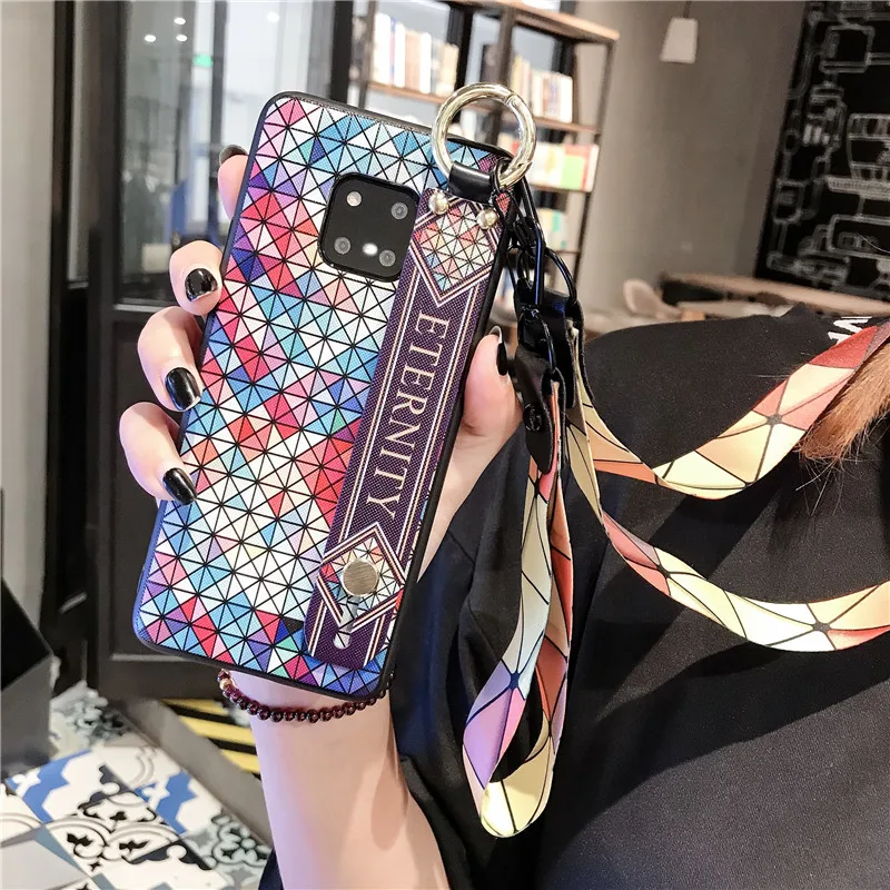 Чехлы с ремешком на запястье для Huawei P30 P20 Pro Mate 20 20X Nova 2s 3 3i 3e Honor 10 Lite 8X | Мобильные