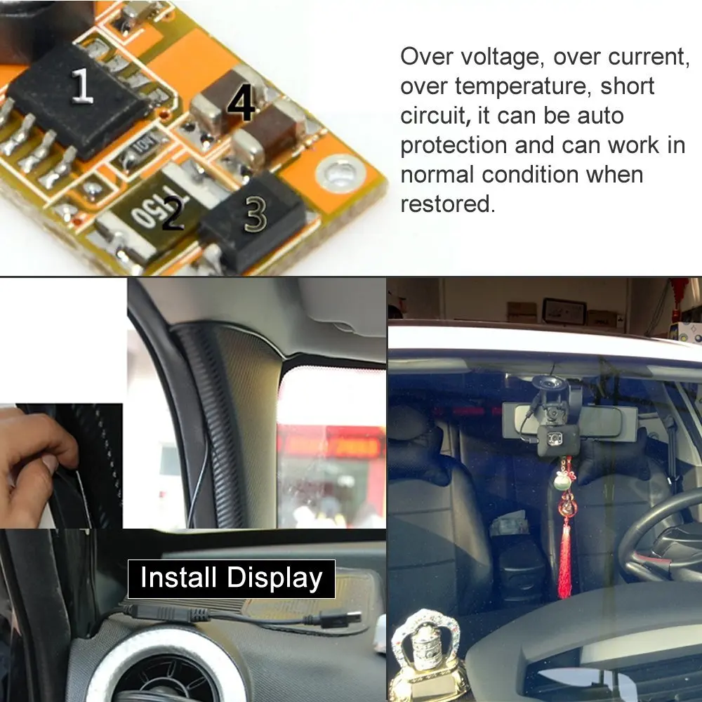 Адаптер питания 12 В 24 5 Micro USB автомобильное зарядное устройство понижающее для DVR