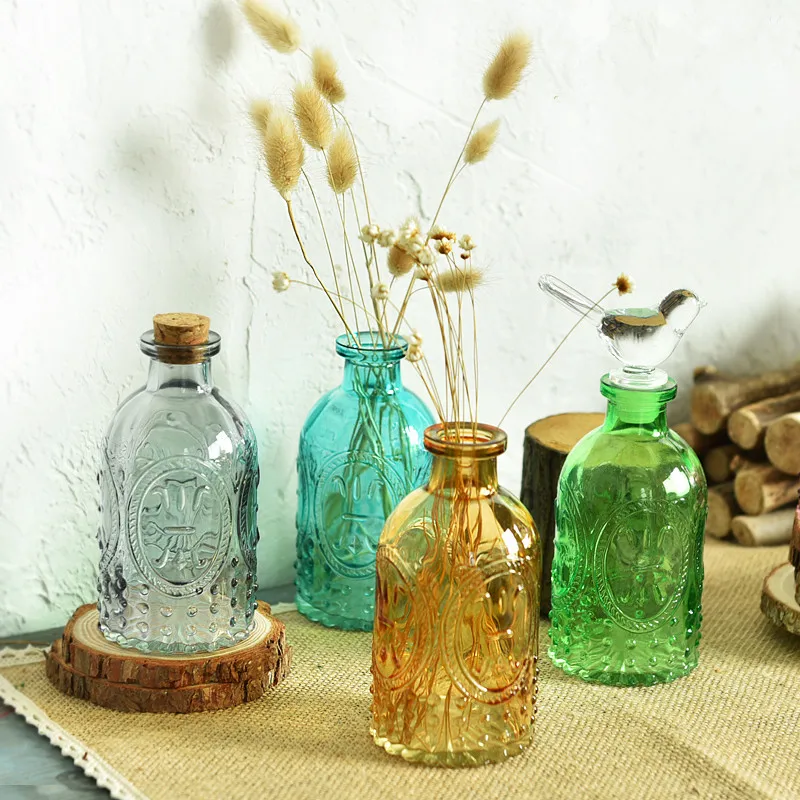 Королевский Стиль Европейский стиль древнего витражи хранения банку цветок