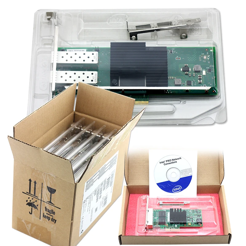 X710 DA2 для INTEL Ethernet Конвертированные сетевые адаптеры 10Gbe с двойным PCI Express 3 0|Детали