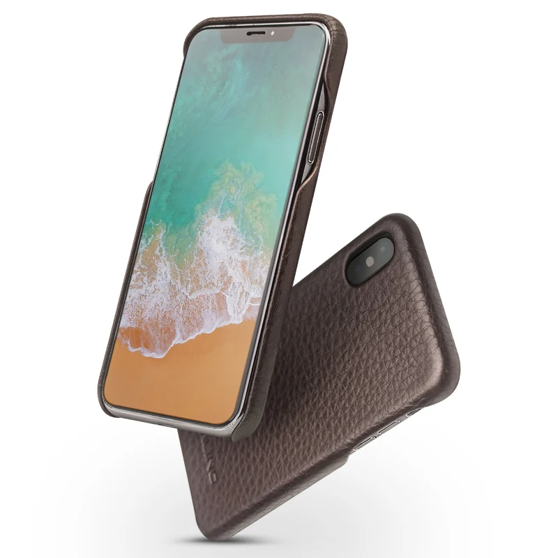 Акция чехол из натуральной кожи с полной лицевой поверхностью для iphone X телефона