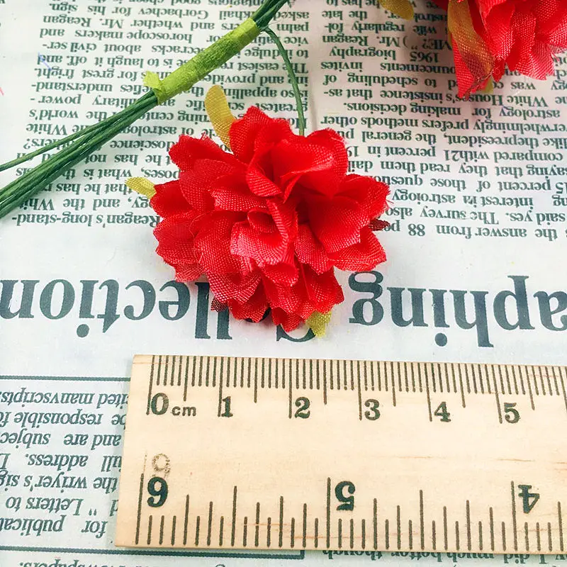 Имитация искусственных шелковая Гвоздика букет цветов/Сделай сам свадебное