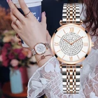 Gypsophila бриллиантовый Дизайн Женские часы наручные часы Relogios feminino круглый циферблат браслет из нержавеющей стали кварцевые модные розовое золото