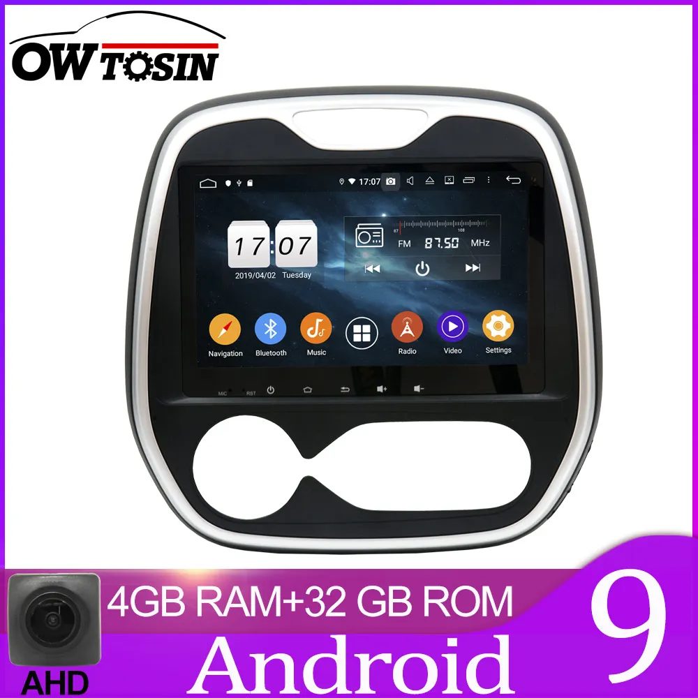 AT 32GB unit only Owtosin автомобильный Радио мультимедийный видео плеер навигация gps Android 9,0 для Renault Captur 2013- автомобиль 4 Гб ram 32 Гб rom - Цвет: AT 32GB unit only