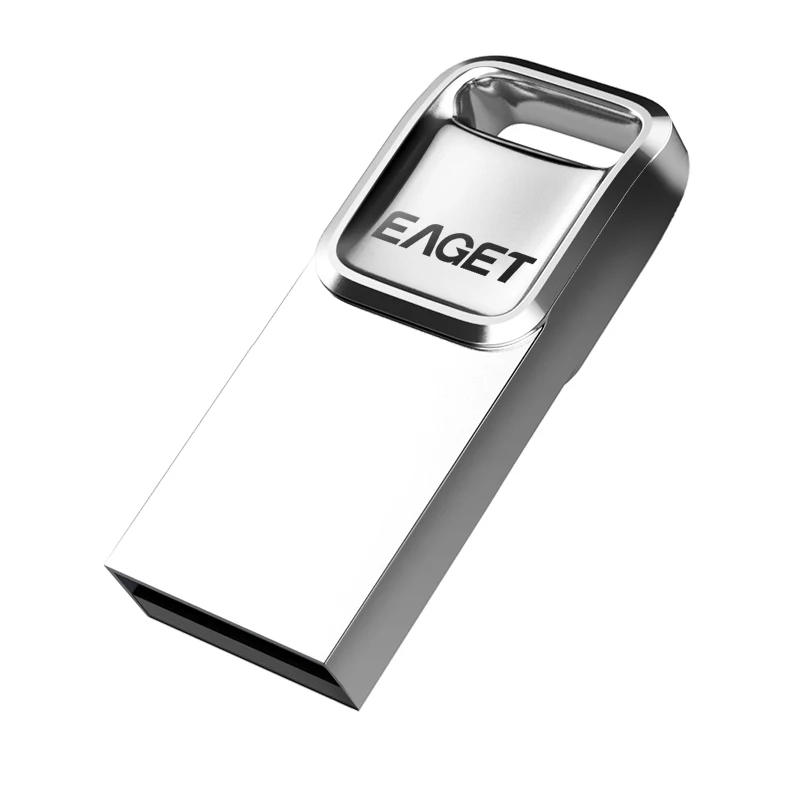 EAGET U1 USB флэш-накопитель, 32 ГБ металлическая Водонепроницаемая Флэшка USB карта памяти 16 ГБ флеш-накопитель реальная емкость USB флэш-диск U - Цвет: Серебристый