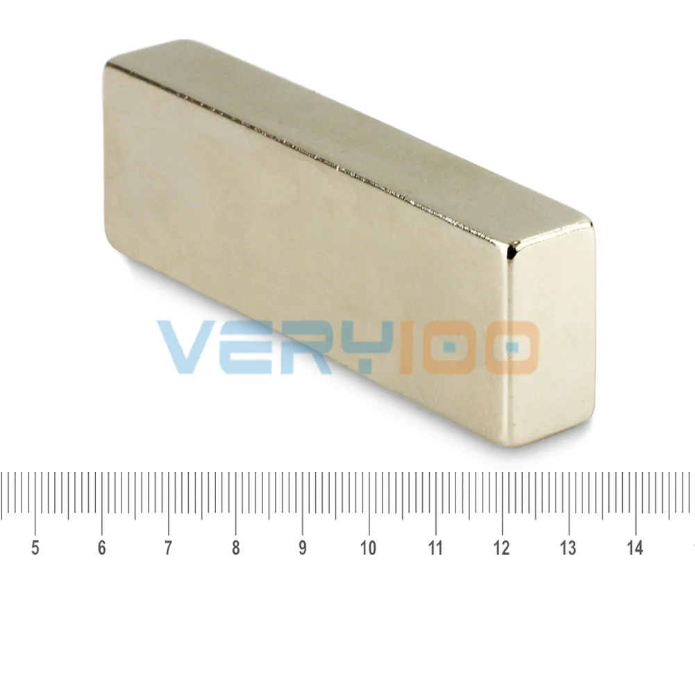OMO Magnetics 1 шт. N50 Супер сильный блок Cuboid неодимовые магниты 60x20x10 мм редкоземельные