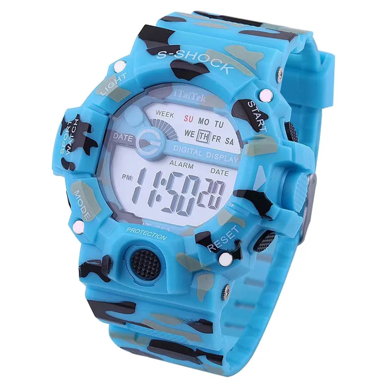 

Multifunctional Outdoor Sports Clock Disc Digital Watch Boy and Girl Student Casual Wristwatch Waterproof relogios femininos &A