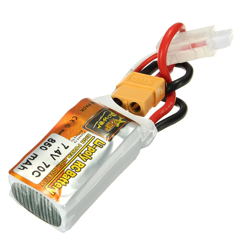 Аккумуляторная Lipo батарея ZOP Power 7 4 В 850 мАч 70C 2S XT60 разъем для модели RC | Игрушки и