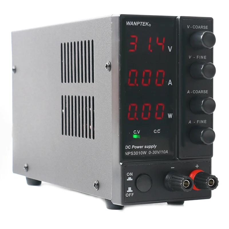NPS306W/3010 W/605 W/1203 W Регулируемый 30 V/60 V/120 V 3A/5A/6A/10A Регулируемый лабораторный импульсный источник питания постоянного тока 0,1 V/0.01A/0,01 W+ DC Jack