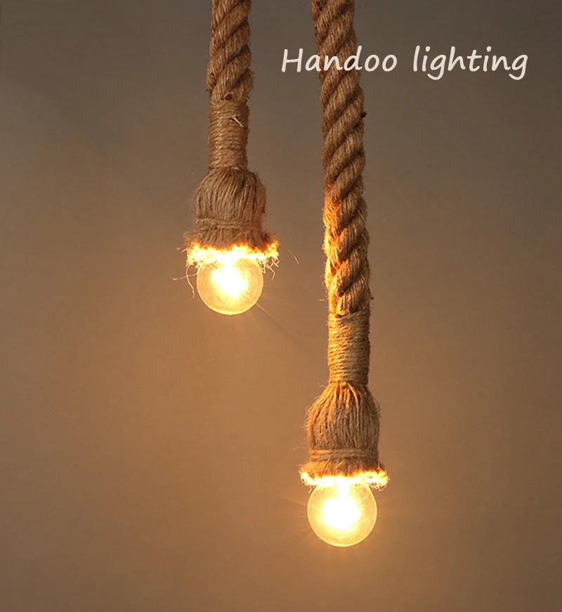 Винтажный Ретро подвесной светильник Эдисона в стиле лофта для гостиной + черная