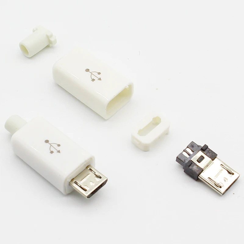 10 шт. 5 штырьков Micro USB штекер коннектор зарядное устройство 5P разъем для зарядки 4