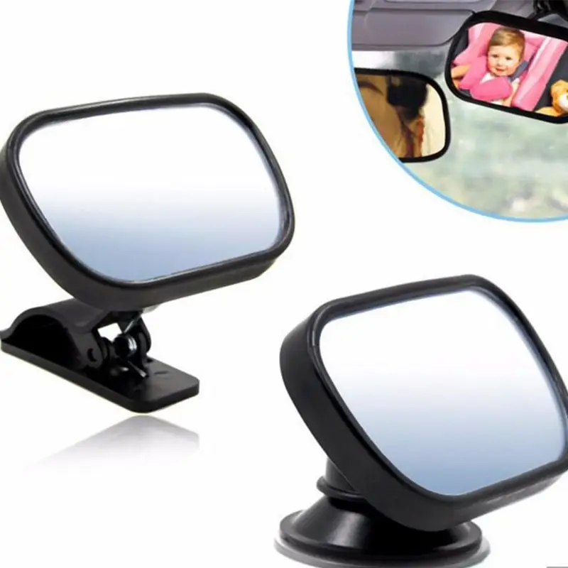 

2 in 1 Mini Car Safety Back Seat Rearview Adjustable Mirror Rear Ward Child Infant Safety Baby Kids Monitor Car Accessories