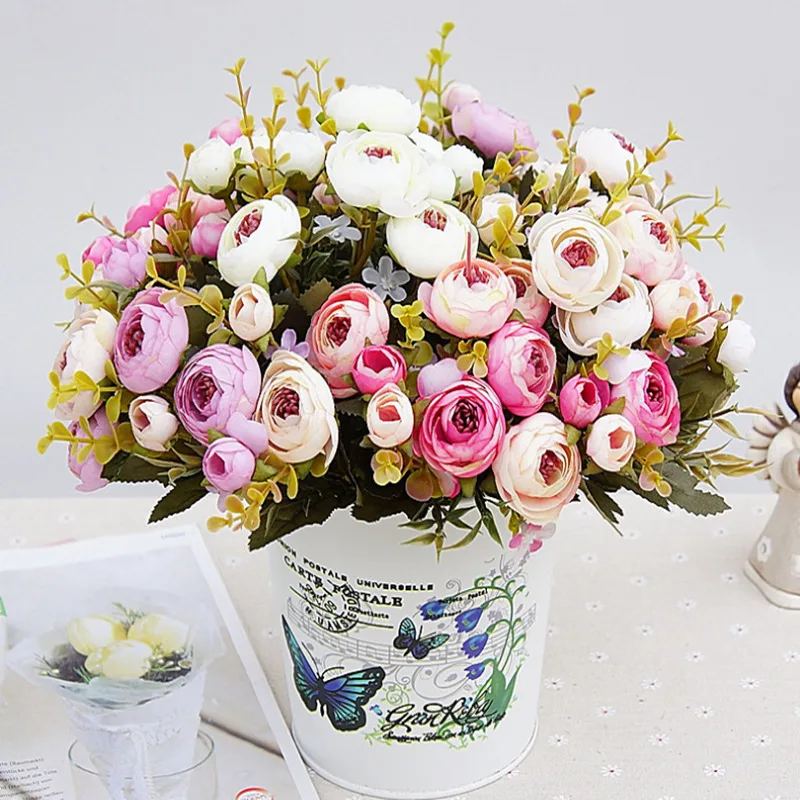 10 головок/1 букет искусственных шелковых украшений happy camellia украшение для
