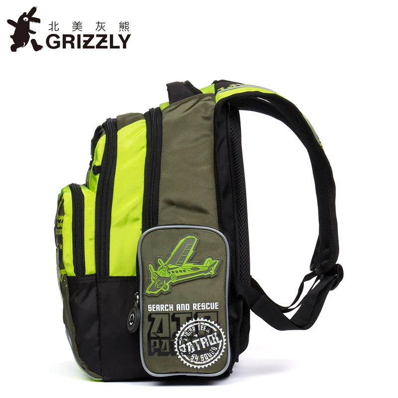 Гризли новые детские рюкзаки для мальчиков Дети Мальчики школьные сумки