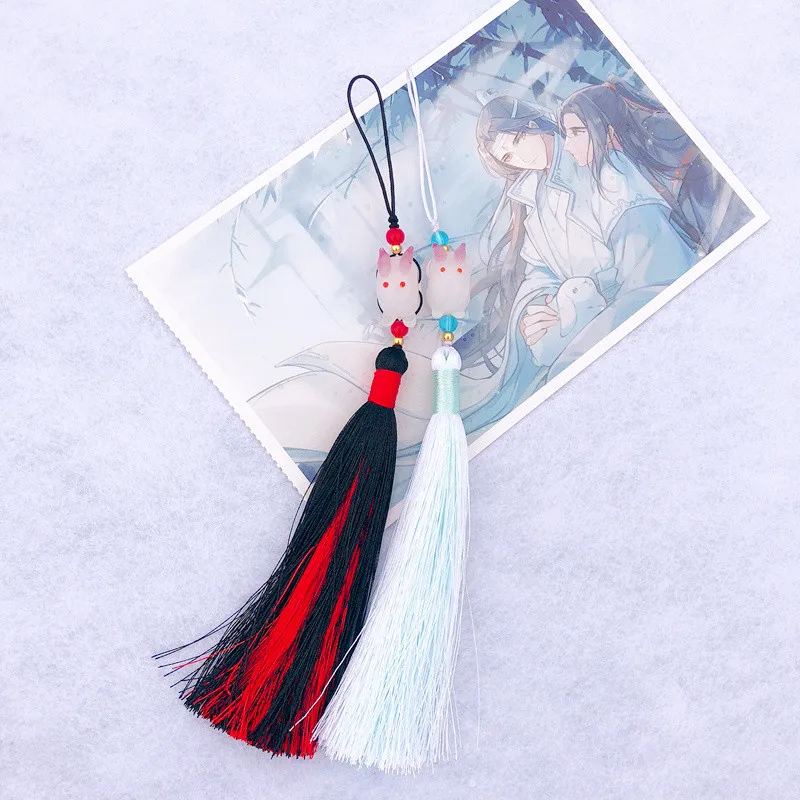 Аниме Grandmaster of Demonic Cultivation Mo Dao Zu Shi Rabbit Tassel подвеска реквизит косплей брелок для ключей подвеска игрушка подарок