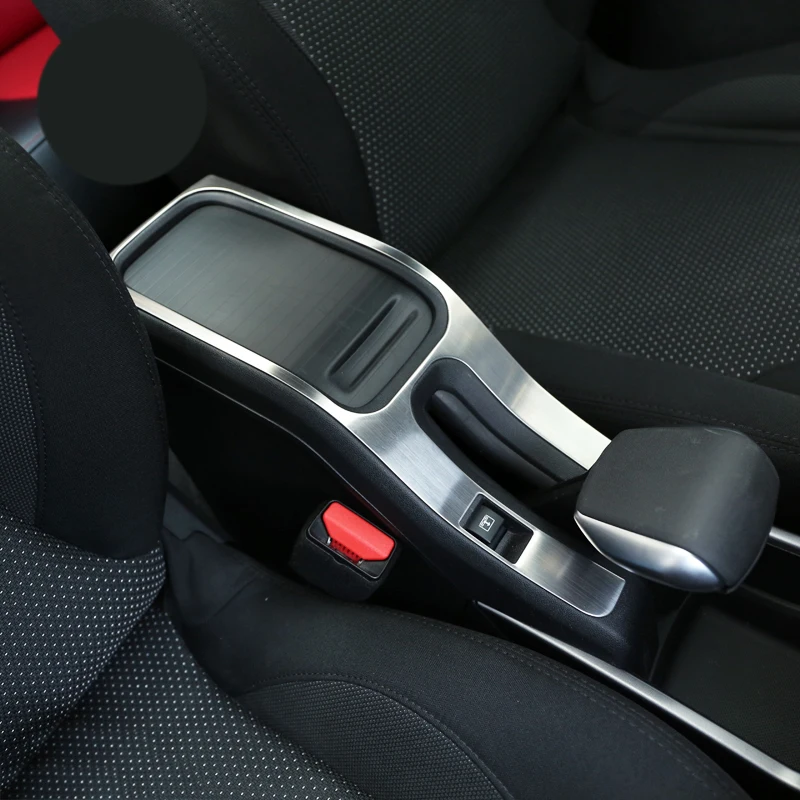Подходит для peugeot 2008 DIY Автомобильный Стайлинг из нержавеющей стали ручной тормоз подлокотник коробка для хранения панель управления чехол наклейки C681