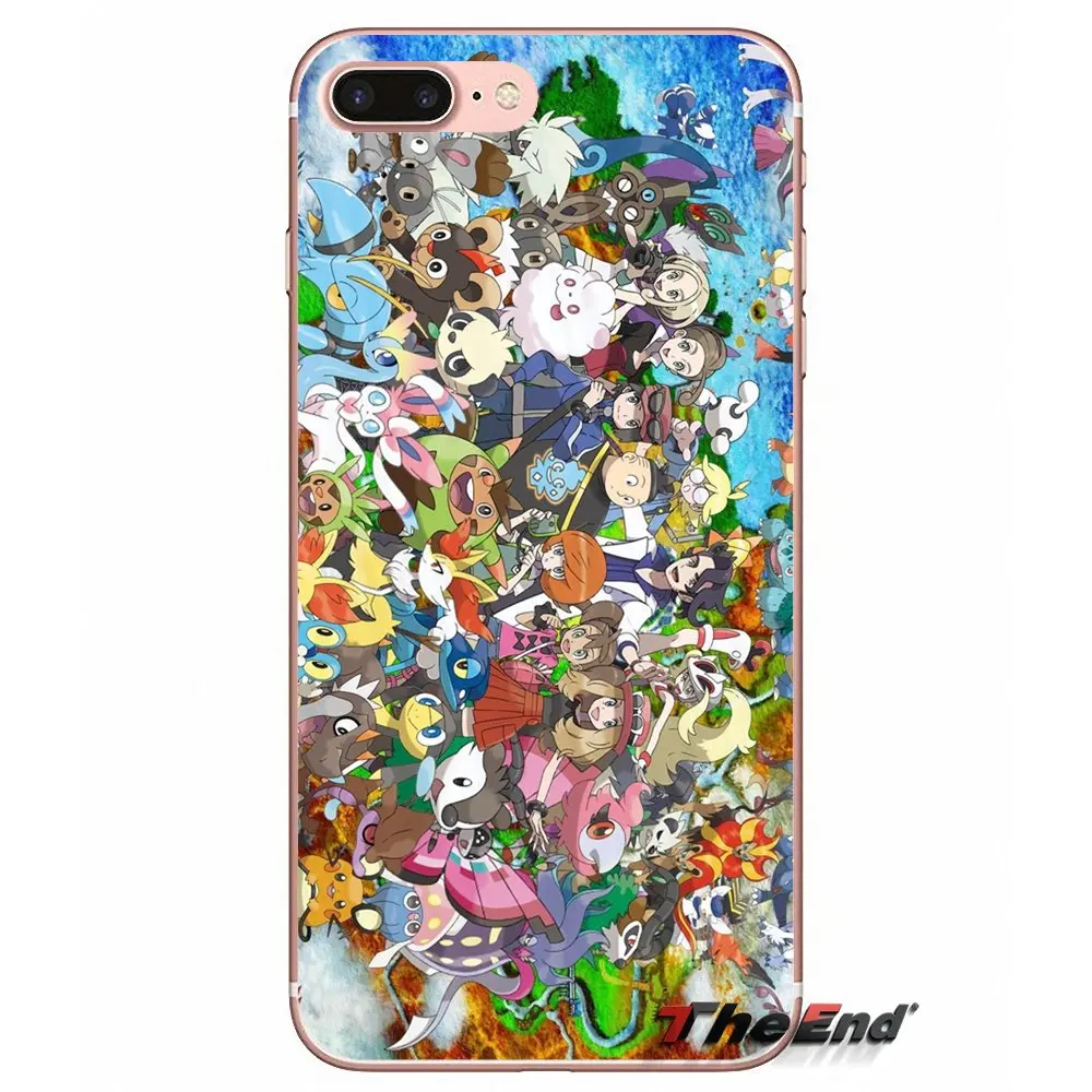 Мягкие прозрачные чехлы Pokemon X Y для Xiaomi Redmi 4A 4X 3S Note 3 4 5 Pro 5A Mi3 Mi4 Mi5 Mi6 Mi A1 Max 5X