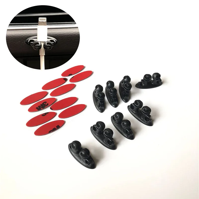 

8pcs Car Wire Clip Stickers case for Mitsubishi GT-PHEV XR-PHEV Delica Xpander L200 Mirage Samurai EX FORTIS