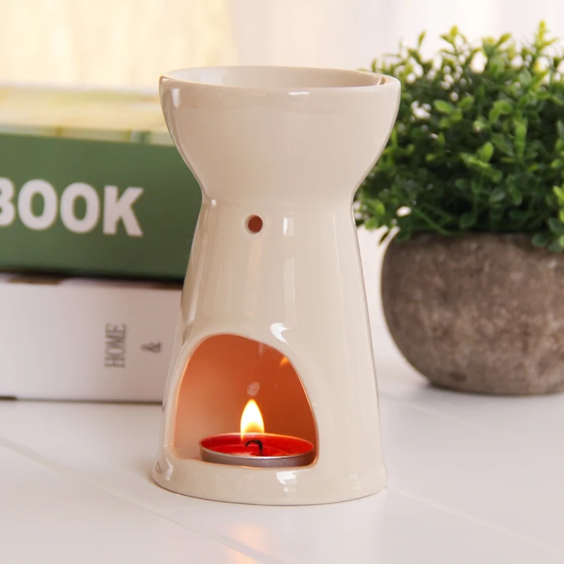 Элегантные фиолетовые/Белые Керамические ароматические свечи Аромалампа Frgance