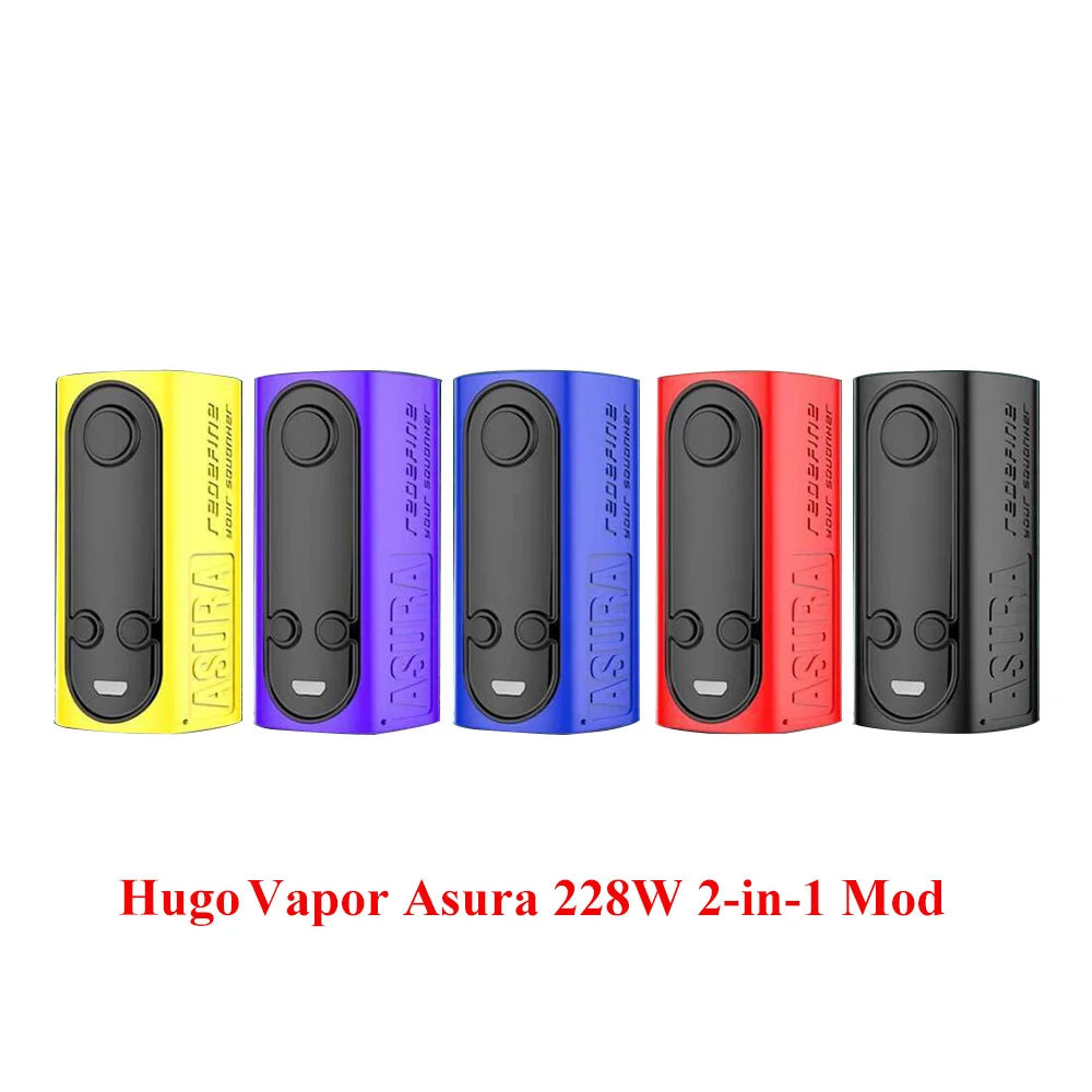Новый HUGO пара электронных сигарет моды 228 w Asura 2 в 1 часы Функция TC Squonker Mod GT228 по