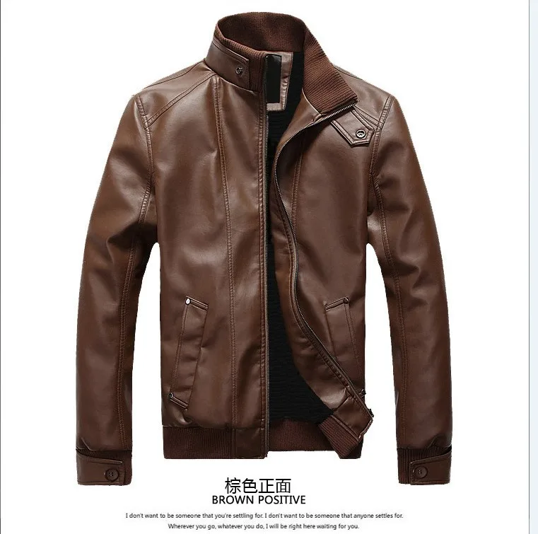

Men's leather men's skinny locomotive men's leather jacket