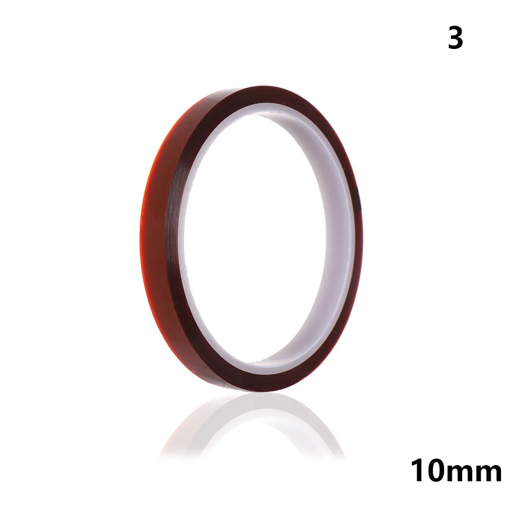 10mm 1 шт Высокое Температура нагревательная лента теплоизоляционная лента полиамидная клейкая изоляционная клейкая лента 3D печатная плата защиты - Цвет: 10mm